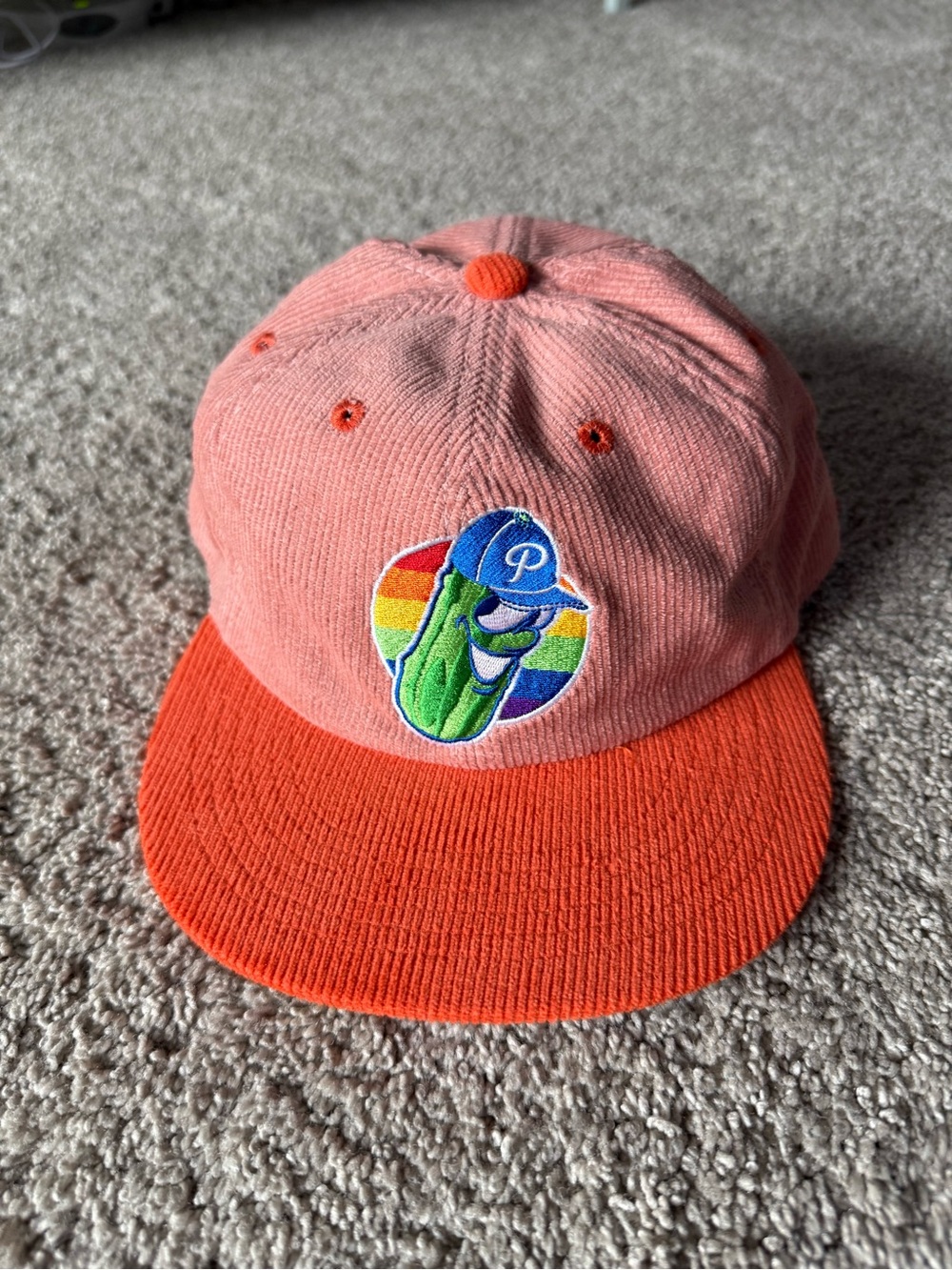Portland Pickles Baseball Hat - Pride - Corduroy
